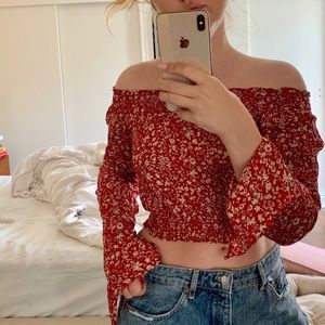 LF Cropped Floral Top